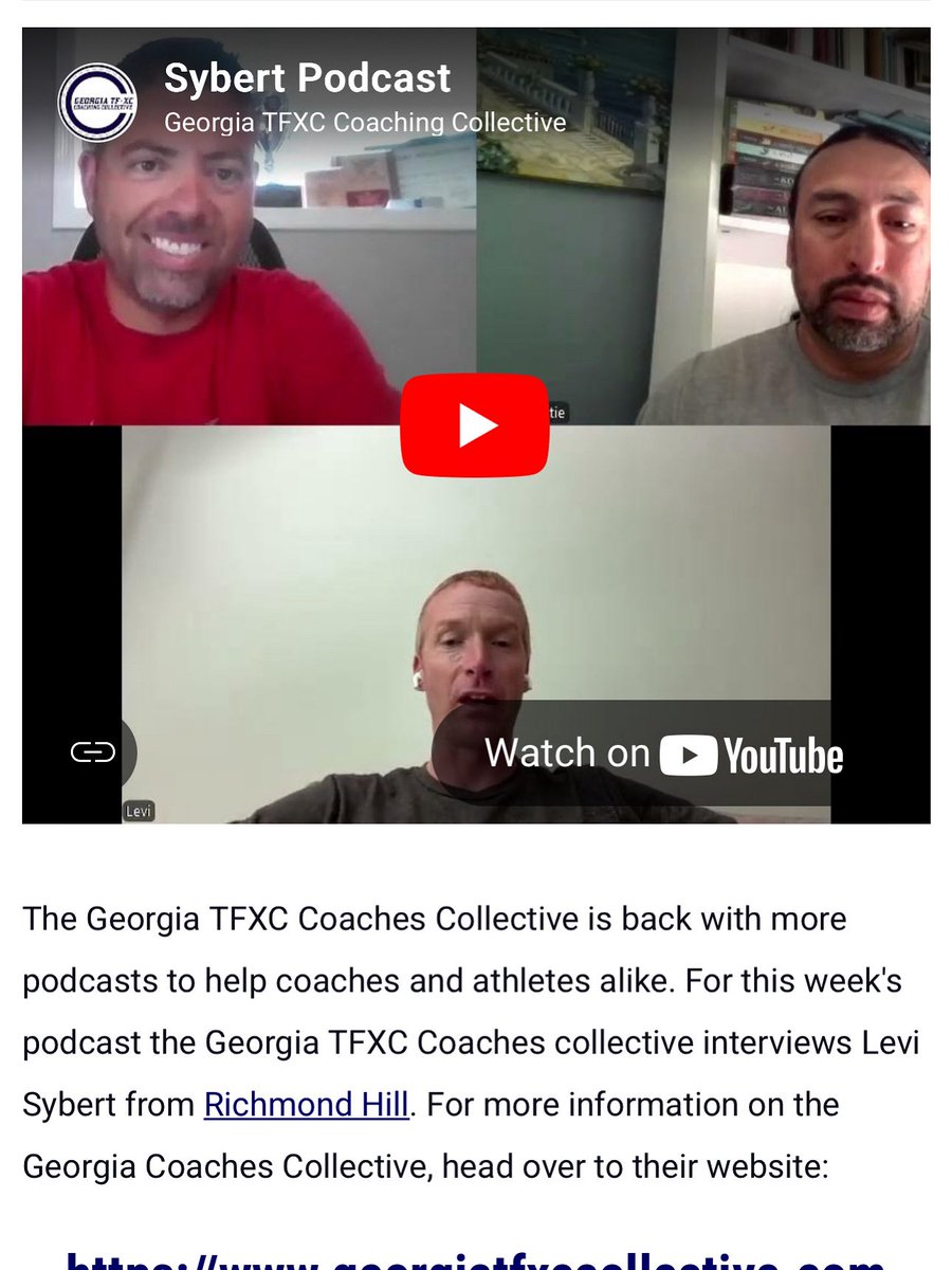 Check out our new podcast with Richmond Hill Head Track and Field/XC Coach Levi Sybert! m.youtube.com/watch?v=87NqxV…