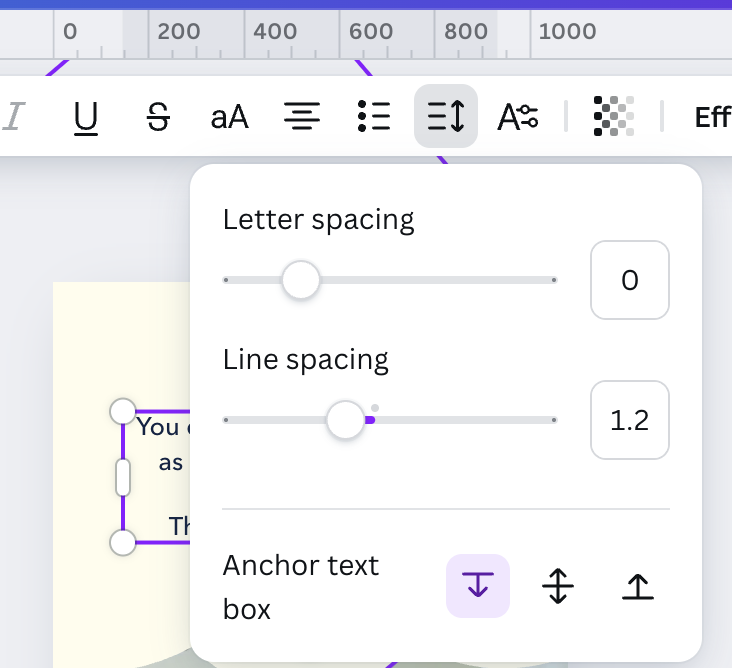 jakepaquin's tweet photo. 👀 @canva — is there a way to toggle the artboard freely while designing? ex- while adjusting text spacing? Right now it’s locked in place and I have to click out to see changes. Hard to preview as we work in most cases. https://t.co/legVP5ZCx9