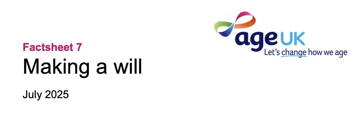 DigitalLegacyCo's tweet image. Age UK's very informative 'Making a will' factsheet has been published.
ageuk.org.uk/siteassets/doc…
Thank you @age_uk for including our work and resources as a useful organisation.
#Wills #AgeUK #DigitalLegacy