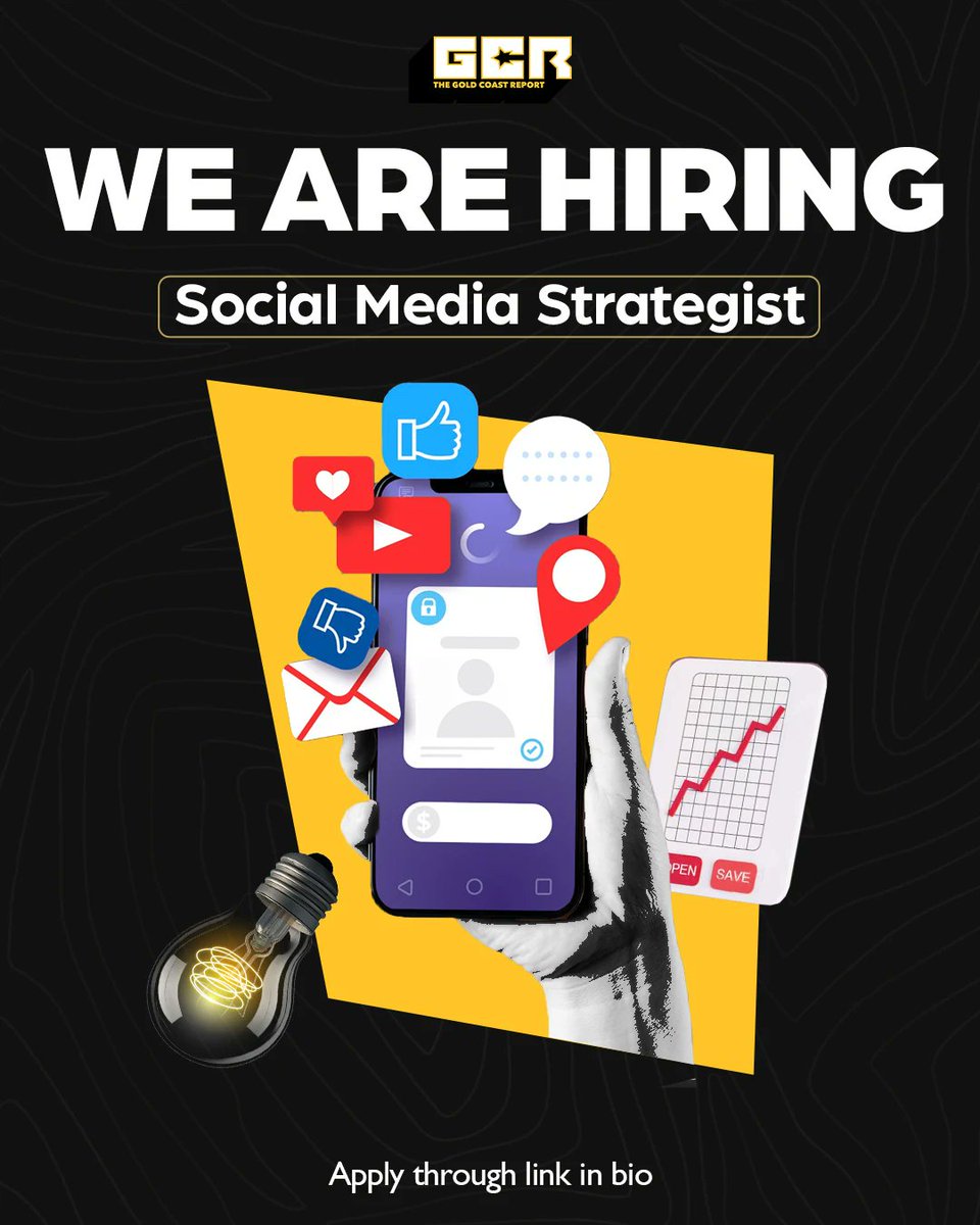 GoldCoastReport's tweet image. We want you 🫵🏾

Join our growing team as a;
👤 Social Media Strategist
✂️ Video Editor

Application links in our bio. 
Deadline 18-July-2025⏳

#GCR