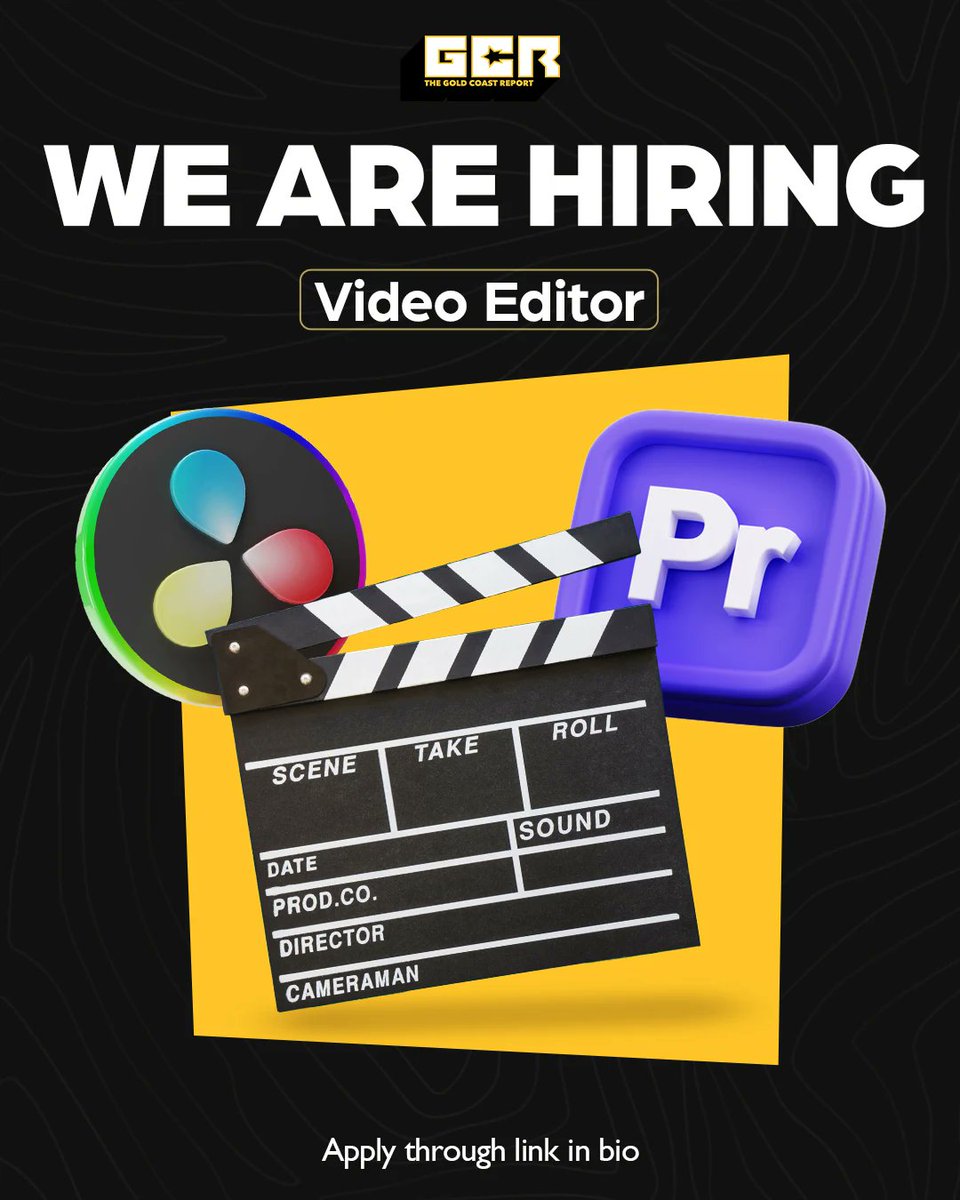 GoldCoastReport's tweet image. We want you 🫵🏾

Join our growing team as a;
👤 Social Media Strategist
✂️ Video Editor

Application links in our bio. 
Deadline 18-July-2025⏳

#GCR