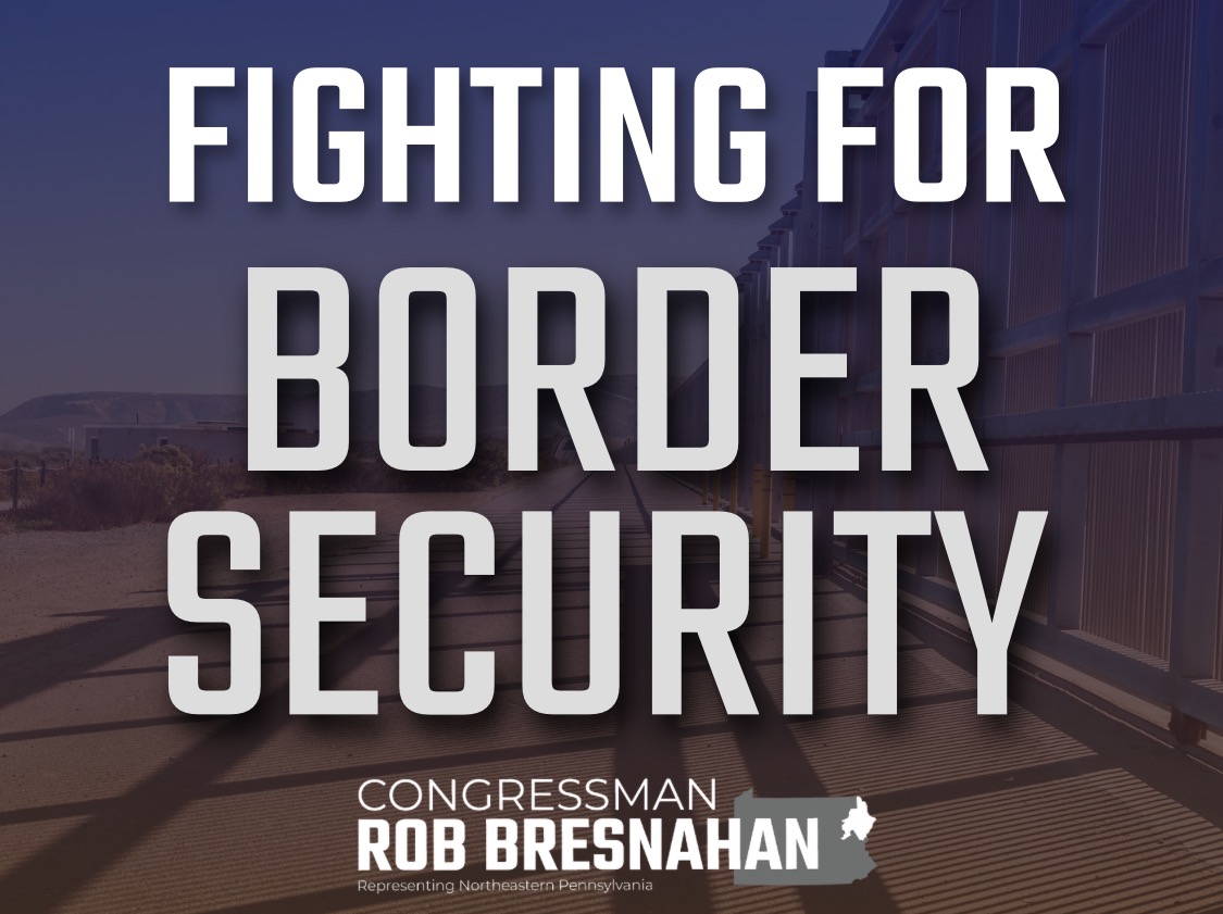 Congressman Rob Bresnahan Jr. (@repbresnahan) on Twitter photo Securing our border isn’t about politics, it’s about protecting our communities. We need real enforcement, modern technology, and the resources to stop illegal crossings and keep Americans safe. Securing our border isn’t about politics, it’s about protecting our communities. We need real enforcement, modern technology, and the resources to stop illegal crossings and keep Americans safe.