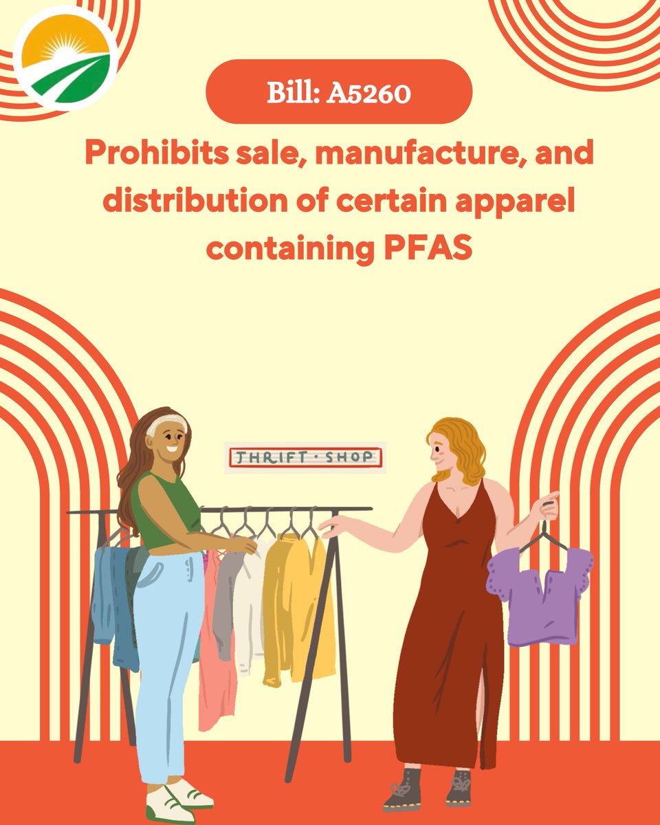 AswAndreaKatz's tweet image. The Assembly passed legislation last week to ban the sale and manufacture of clothing containing PFAS. We are learning more about these "forever chemicals," and it is clear that the state needs to take action.