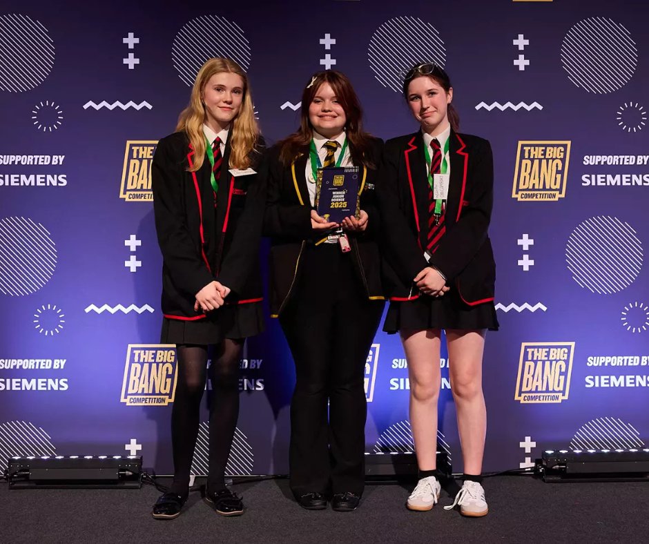 LifeSciencesUTC's tweet image. Amazing news 🎉 

Our brilliant students have taken home the Junior Science Award for their innovative &apos;Cool Comfort&apos; project at The Big Bang Competition🧪

What a fantastic achievement! We are very proud of them for all their hard work.

thebigbang.org.uk/the-big-bang-c…