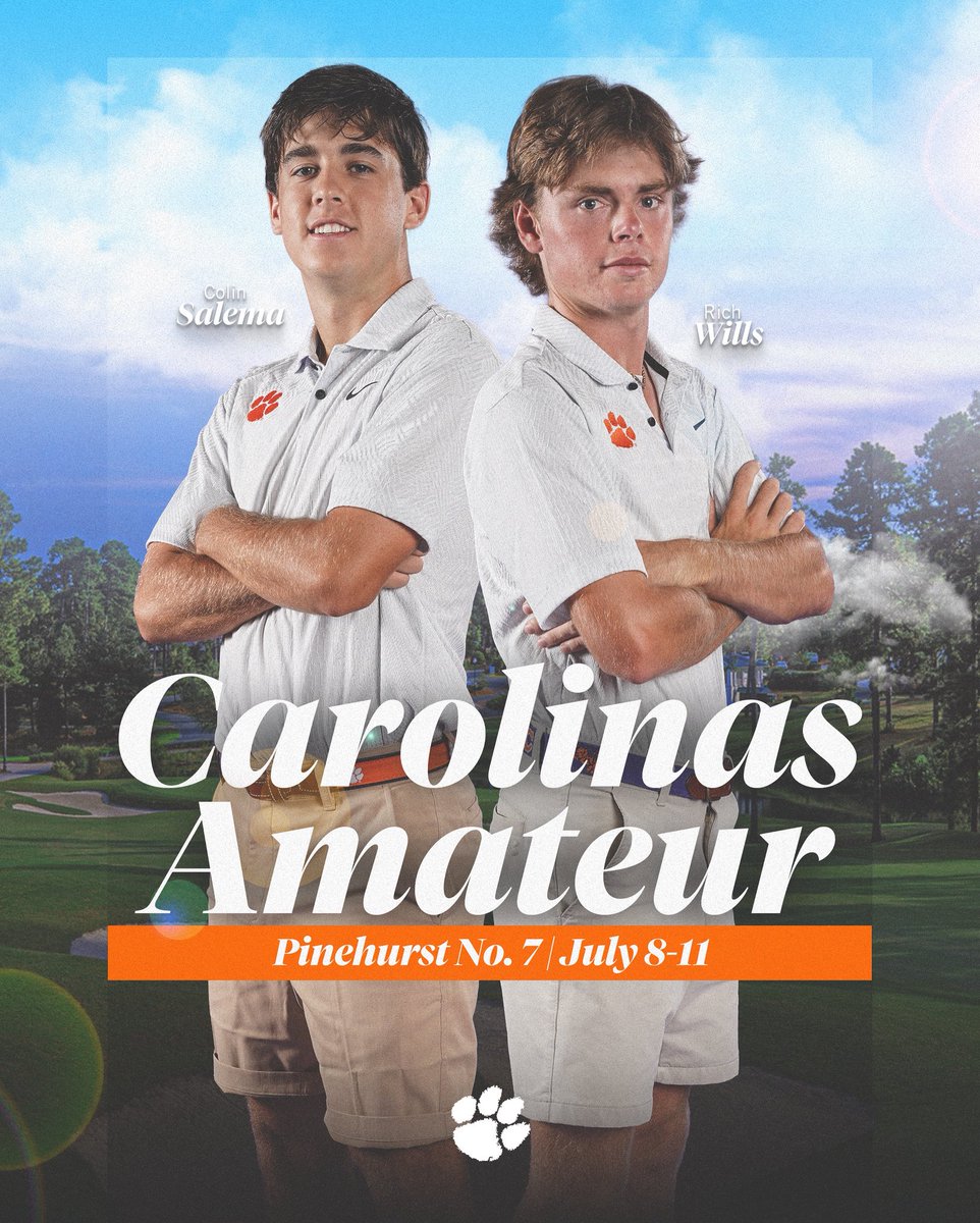 ClemsonMGolf's tweet image. Good luck to Colin and Rich as they open the Carolinas Amateur today!