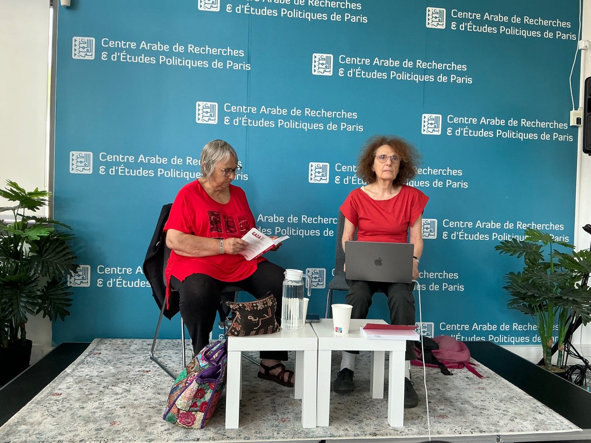 CarepParis's tweet image. 🔴 EN DIRECT|📙 « Gaza. Mort, Vie, Espoir » présenté par Béatrice Orès et Sarah Katz (Union juive française pour la paix @contactujfp)
Rejoignez-nous sur Zoom ! ➡ us06web.zoom.us/webinar/regist…
#Gaza #Palestine #UFJP #résistance #solidarité