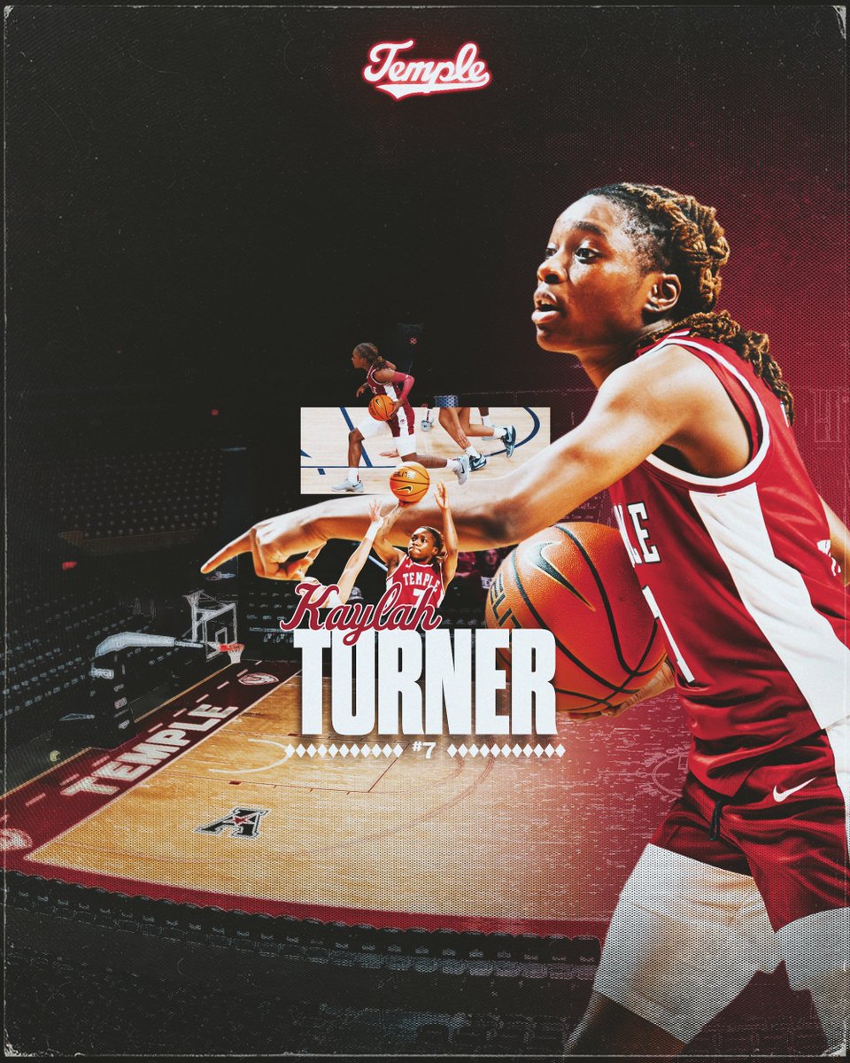 templewbb's tweet image. The Spark Plug is backkkk🔥
Notes from the '24-25 season:
- AAC Sixth Player of the Year
- AAC All-Newcomer Team
- Averaged 9.9 PPG, 1.6 AST & 2.4 REB
- First Double-Double against Tulane
- Dropped a Career-high 25 pts against FAU