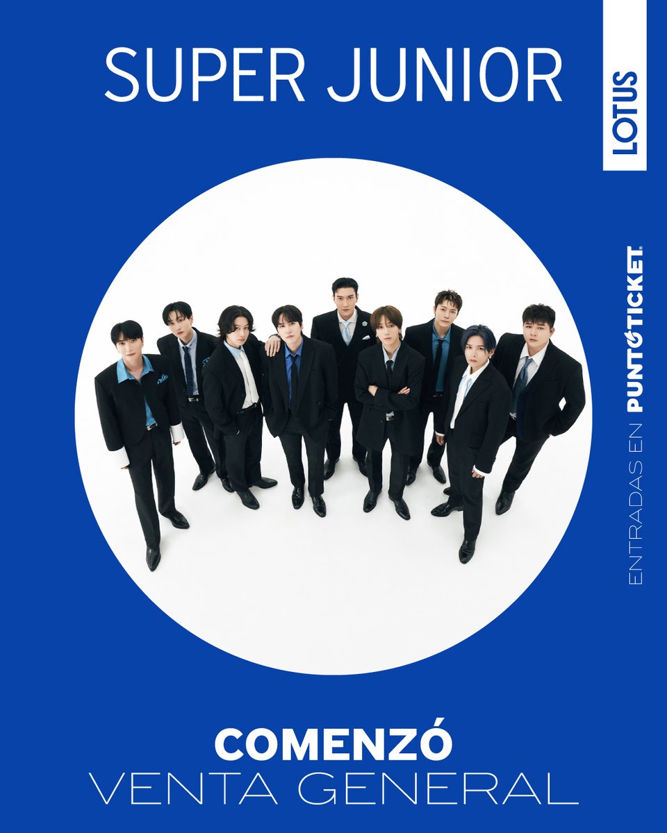 Lotus (@lotusmusica) on Twitter photo ¡Atención E.L.F.! 💙 Comenzó la Venta General para SUPER JUNIOR 20th Anniversary TOUR <SUPER SHOW 10>
¿Nos vemos este 18 de octubre? ¡Entra ya a <a href="/puntoticket/">Punto Ticket</a>! 🎟️
#슈퍼주니어 #SUPERJUNIOR
#SUPERSHOW #SUPERSHOW10
#20th_Anniversary_TOUR ¡Atención E.L.F.! 💙 Comenzó la Venta General para SUPER JUNIOR 20th Anniversary TOUR <SUPER SHOW 10>
¿Nos vemos este 18 de octubre? ¡Entra ya a <a href="/puntoticket/">Punto Ticket</a>! 🎟️
#슈퍼주니어 #SUPERJUNIOR
#SUPERSHOW #SUPERSHOW10
#20th_Anniversary_TOUR