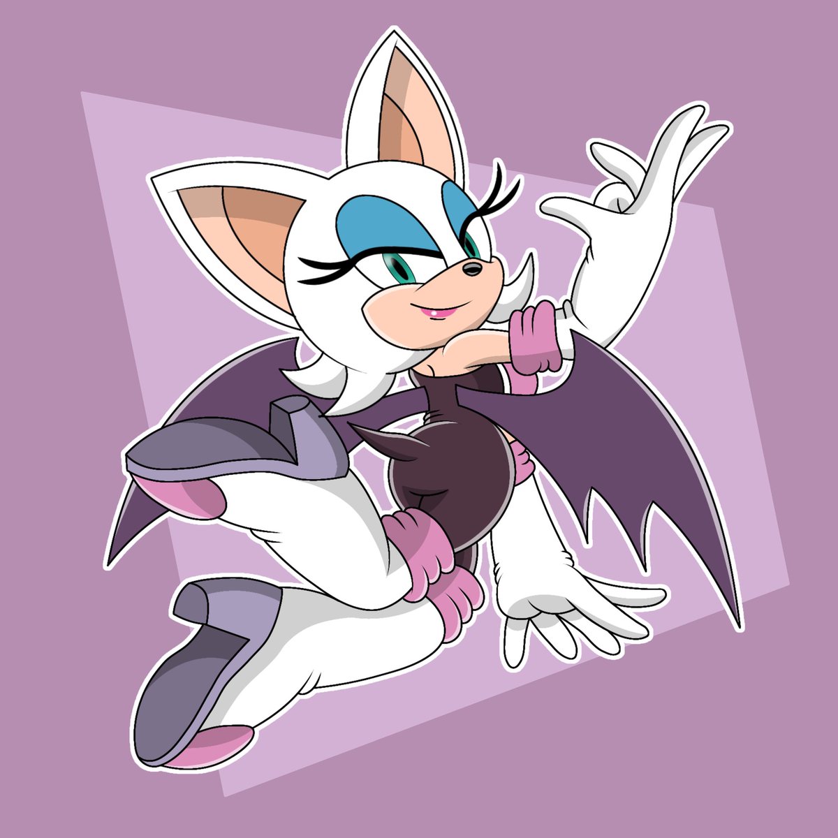 Redraw of that Sonic Channel Rouge drawing! 🦇🩷

#RougeTheBat