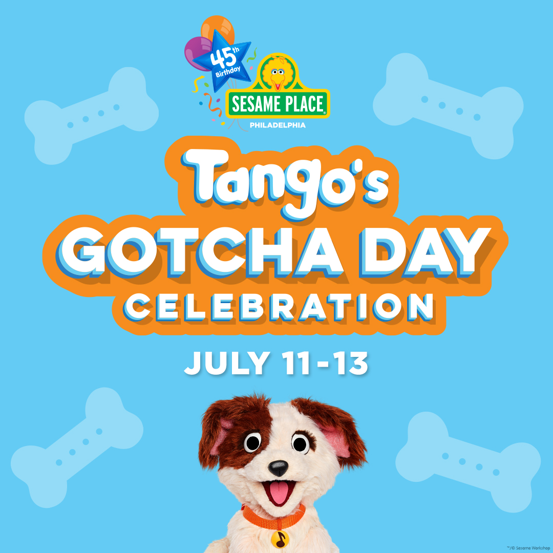 Sesame Place Philadelphia (@sesameplace) on Twitter photo Who’s Ready to ‘Paw-ty’!🐶🐾
Celebrate Tango’s third anniversary at Sesame Place Philadelphia with all things Tango! You'll find puppy-themed fun around every corner! Just visit spklr.io/6018BD9jp  to learn more! Who’s Ready to ‘Paw-ty’!🐶🐾
Celebrate Tango’s third anniversary at Sesame Place Philadelphia with all things Tango! You'll find puppy-themed fun around every corner! Just visit spklr.io/6018BD9jp  to learn more!