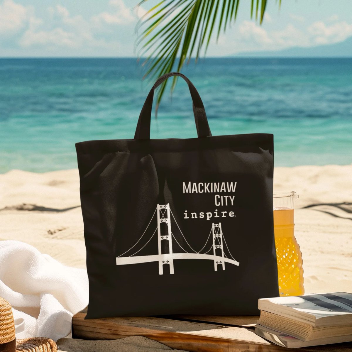 Tote bag Tuesday 👜
 
Because Mackinaw City is more than a destination — it’s a state of mind. From the beauty of the bridge to the breeze off the bay.

Design:  inspire Mackinaw City Eco Tote Bag
Website: inspireshirt.com
Search:  Mackinaw City
