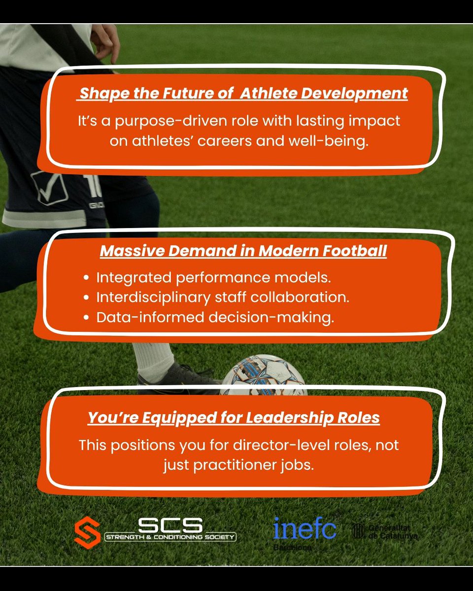 Shape your future with SCS &amp; INEFC Masters Degree in Sports Performance Direction. Available spots are running fast. Boost your career now at education.scs.academy/#