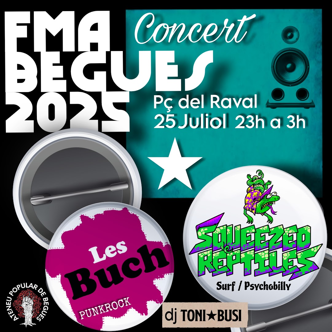 Ens veiem el 25 de juliol a la FMA de Begues (Baix Llobregat) 🔥🔥🔥