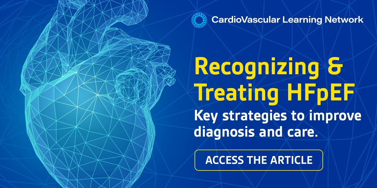 CathLabDigest's tweet image. HFpEF is complex, common—and often missed.
Learn how to recognize it early, apply the right diagnostic tools, and explore emerging treatment strategies in this CME-accredited article.
0.5 AMA PRA credit
Access the article: hubs.ly/Q03wcJrv0