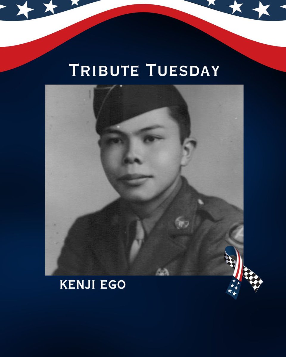 BKCFF's tweet image. #TributeTuesday Today we honor Kenji Ego. Ego, a proud Hawaiian of Japanese ancestry, served in WWII with the 442nd Regimental Combat Team—the most decorated unit of its size. He fought to prove loyalty, honor his family, and create a better future for the next generation. 🇺🇸