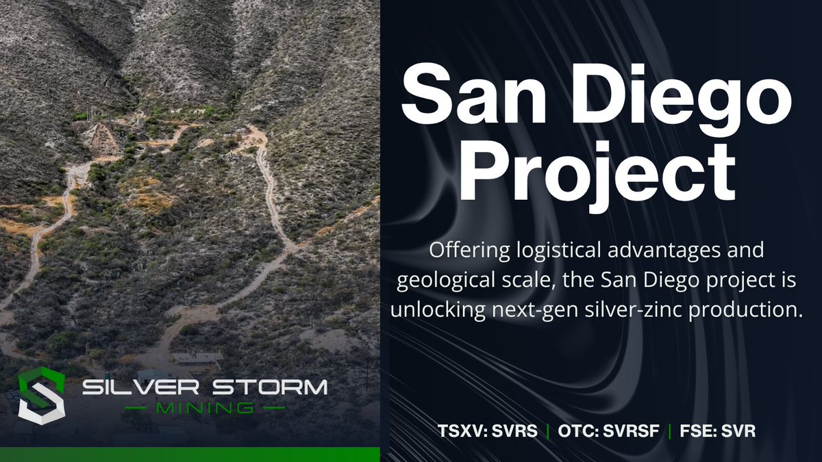 Strategically located near Torreon and Durango, San Diego offers logistical advantages and geological scale—unlocking next-gen silver-zinc production.

Dive into the San Diego Project: ow.ly/HHNC50W4Uvq

TSX.V: $SVRS | OTC: $SVRSF | FSE: $SVR
#Mining #SilverExploration