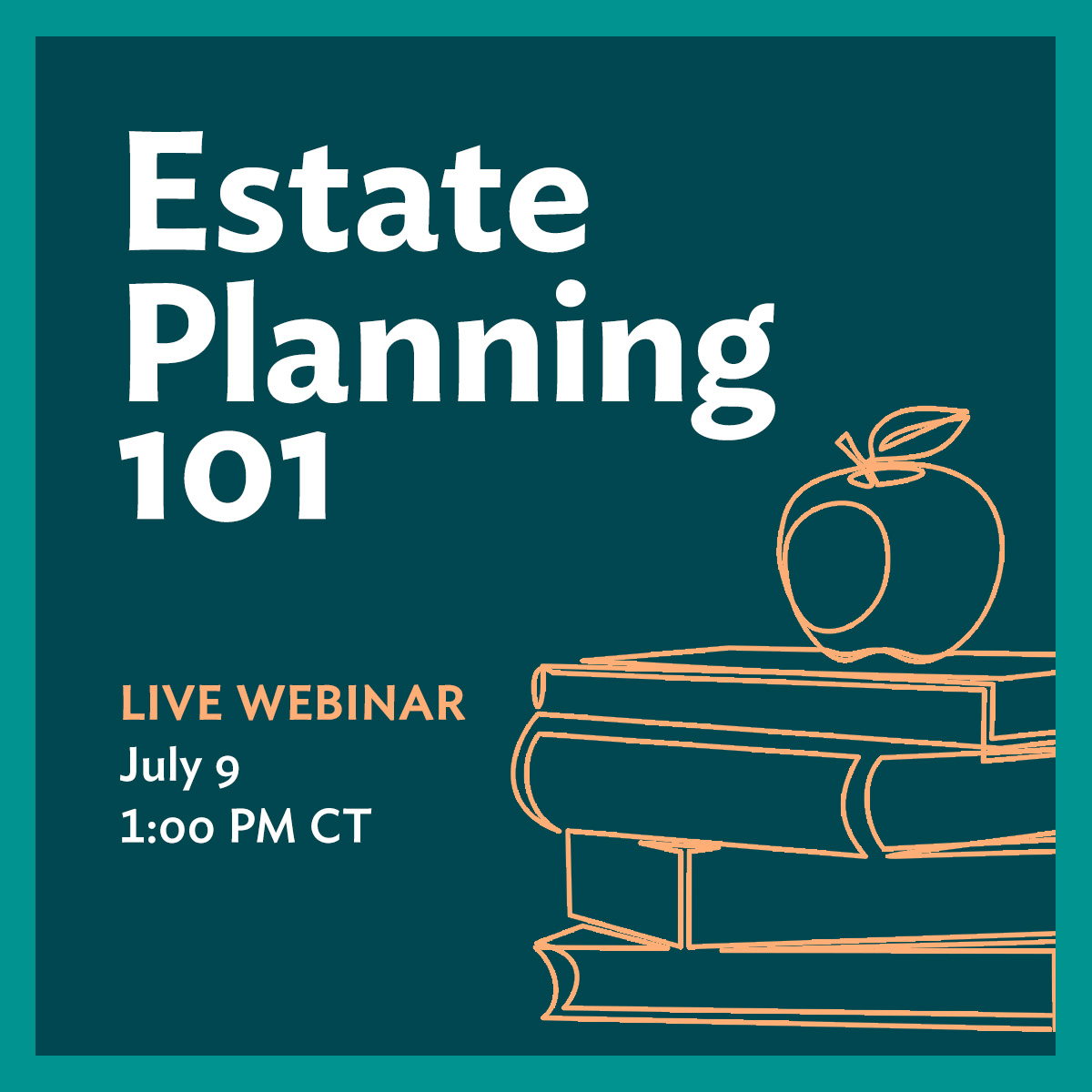 𝐄𝐬𝐭𝐚𝐭𝐞 𝐏𝐥𝐚𝐧𝐧𝐢𝐧𝐠 𝐄𝐬𝐬𝐞𝐧𝐭𝐢𝐚𝐥𝐬 - 📅 Last chance to register. From creating wills or trusts to minimizing taxes, learn tips to help create a robust estate plan for those with $750k+. 🦉 Register and join us: ow.ly/xvIs50WcZAE