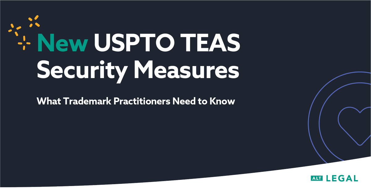 Learn about the USPTO’s new security protocols (effective June 12) on certain TEAS forms to help prevent unauthorized filings. Mathilde Florensen breaks them down in this guest blog post on the Alt Legal Blog: hubs.li/Q03w2rwS0