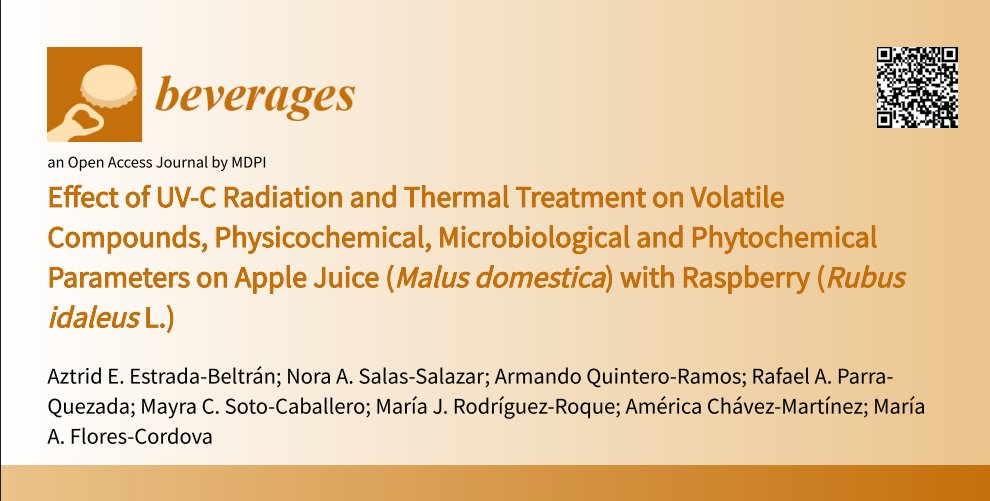 #mdpibeverages Read the Published Paper! 
Effect of UV-C Radiation and Thermal Treatment on Volatile Compounds, Physicochemical, Microbiological and Phytochemical Parameters on Apple Juice (...)
brnw.ch/21wTZ29
<a href="/MDPIOpenAccess/">MDPI</a> <a href="/Scilit_/">Scilit</a> 
#beverages #drinks #AppleJuice