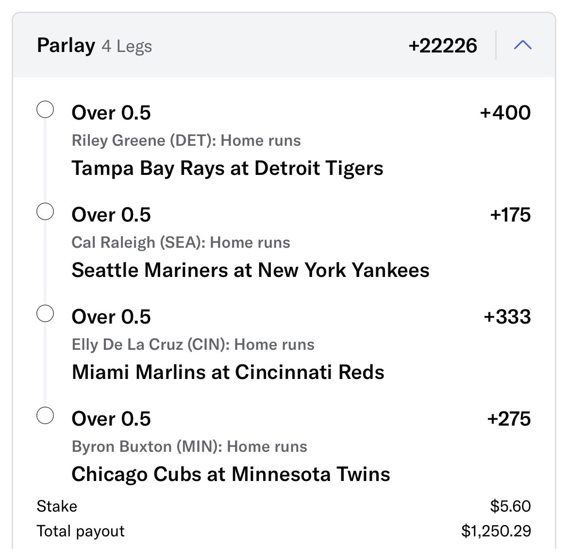 I don’t often do lottos but it is dinger Tuesday 

$150 to someone if this hits 😁