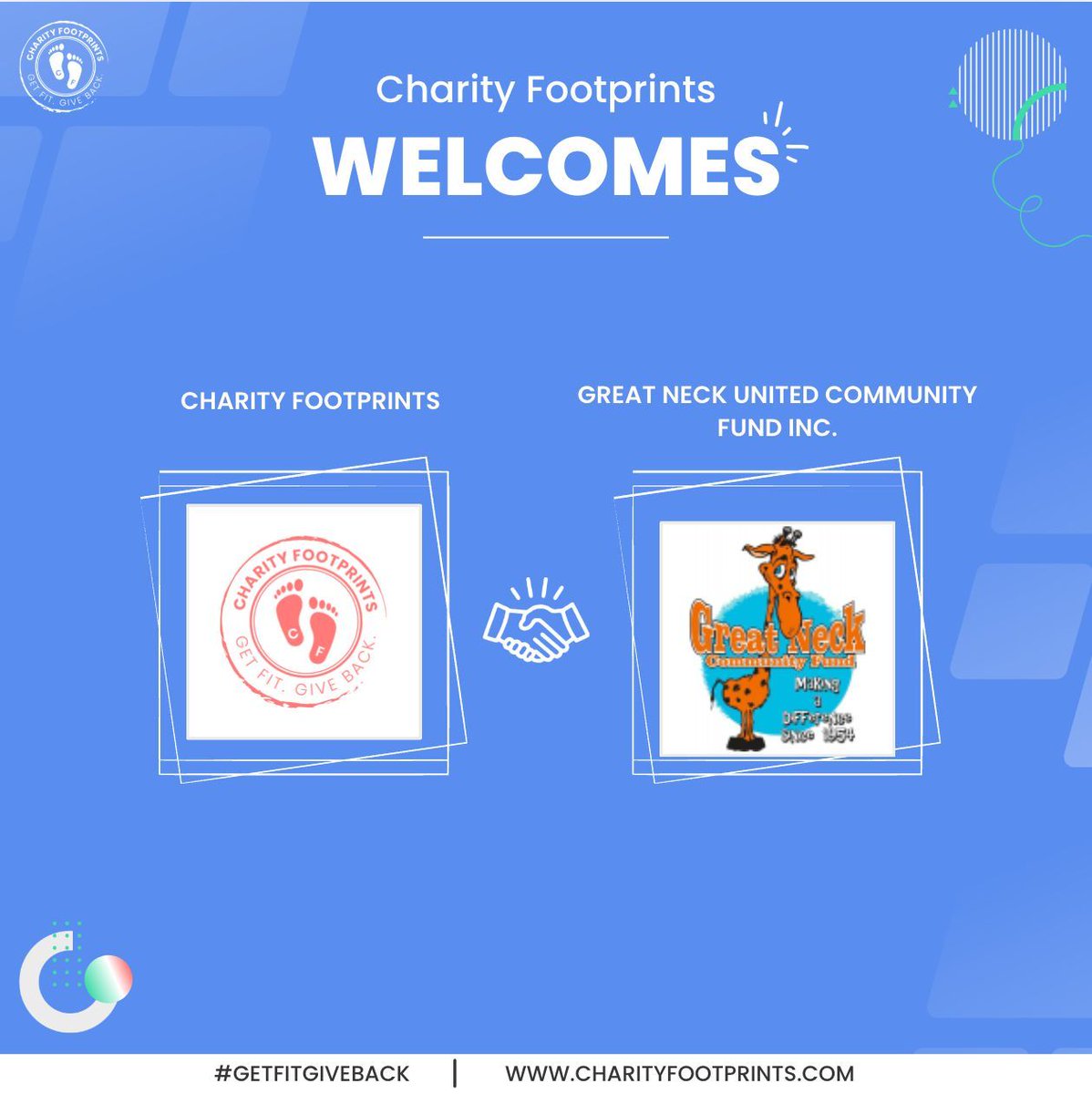 Partnership Announcement! 

Charity Footprints is proud to partner with Great Neck United Community Funds. Their mission is to raise funds for agencies that directly serve the residents of the Great Neck Peninsula.
Join us and change lives. Sign up today- buff.ly/ZY1JesN