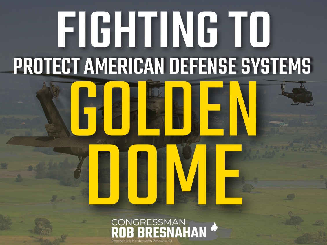 Congressman Rob Bresnahan Jr. (@repbresnahan) on Twitter photo Protecting our nation’s future starts with a strong, innovative defense. The Golden Dome for America is a powerful new shield that spots and stops missile attacks, keeping our country and communities safe. Protecting our nation’s future starts with a strong, innovative defense. The Golden Dome for America is a powerful new shield that spots and stops missile attacks, keeping our country and communities safe.