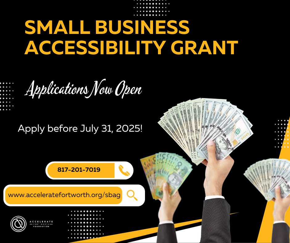 Applications are now open for the Small Business Accessibility Grant. Apply before July 31st to be considered for this cycle. Learn about eligibility and apply here ow.ly/zaFG50Wm1h8.