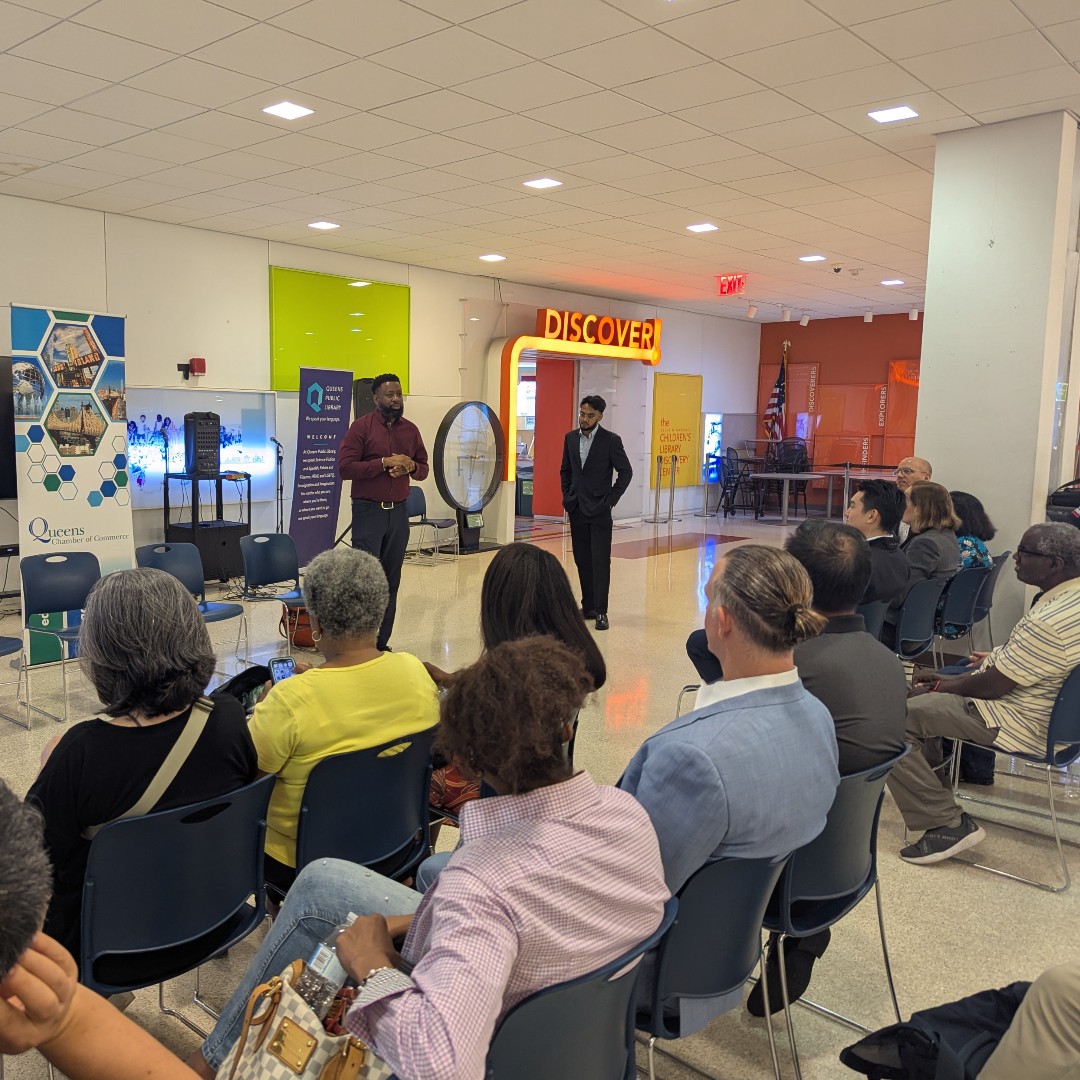 We were proud to host a morning of insight with Queens Chamber members who turned ideas into thriving businesses. 💼 Their stories of resilience and growth inspired us all. 🙌 Big thanks to sponsors David Grumer &amp; Bert Lurch! #QCC #BusinessGrowth #InspiringEntrepreneurs