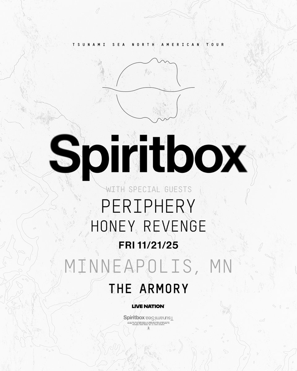 🚨JUST ANNOUNCED: SPIRITBOX 🚨
Spiritbox is bringing their Tsunami Sea North American Tour Part II to The Armory - LIVE on Friday, November 21st!  Set your alarms! Presales start TODAY.  Public on sale is this FRIDAY @ 10am!

More info @ ArmoryMN.com