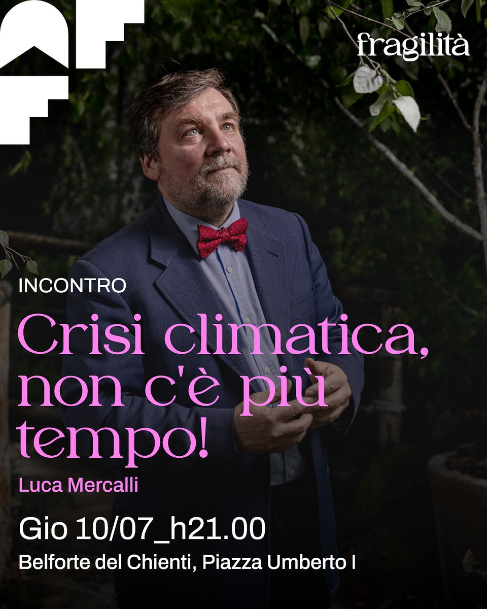 Luca_Mercalli's tweet image. Giovedì 10 luglio sarò nelle Marche, a BELFORTE DEL CHIENTI (MC) per parlare di clima all&apos;Appennino Foto Festival. 
Appuntamento alle 21 in piazza Umberto I