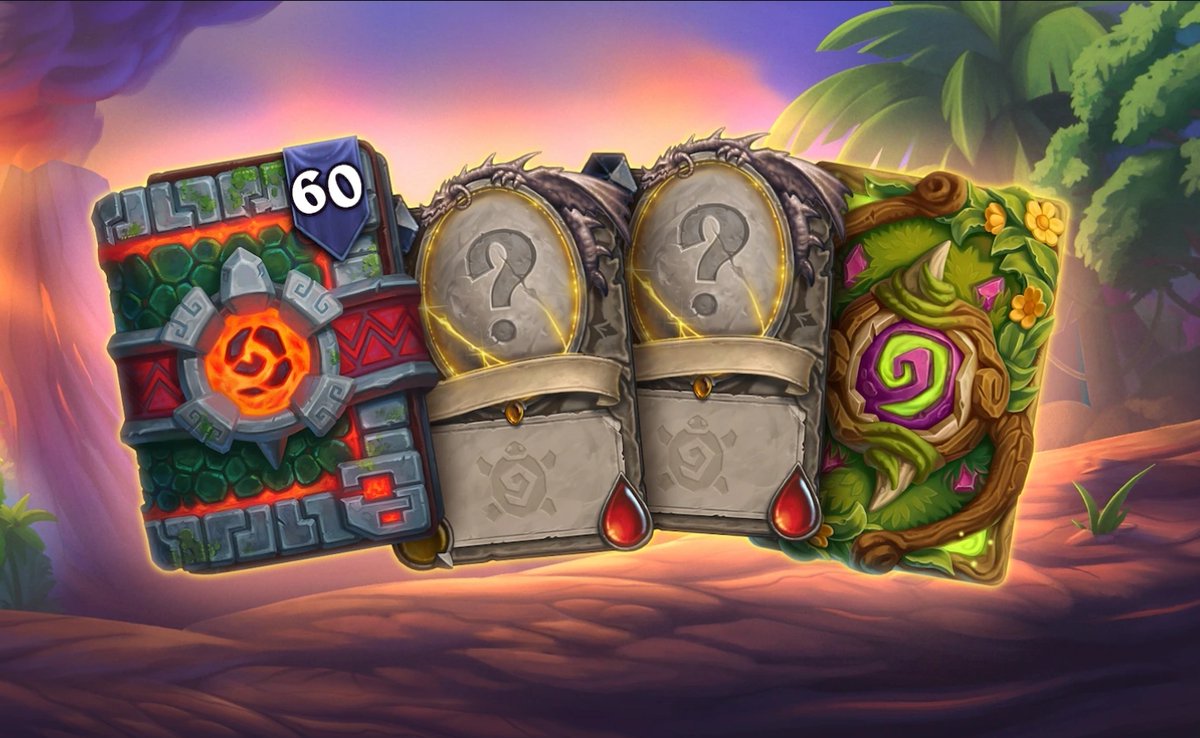 Last minute giveaway!! Thanks to <a href="/PlayHearthstone/">Hearthstone</a> I have one more Lost City of Un'Goro pre-purchase bundle to give to a lucky winner.

To enter:
- Like, Repost, follow <a href="/BabyBearHS/">BabyBear</a> 
- Comment with your favorite card of the new set 

Winner will be picked in 3 hours!
