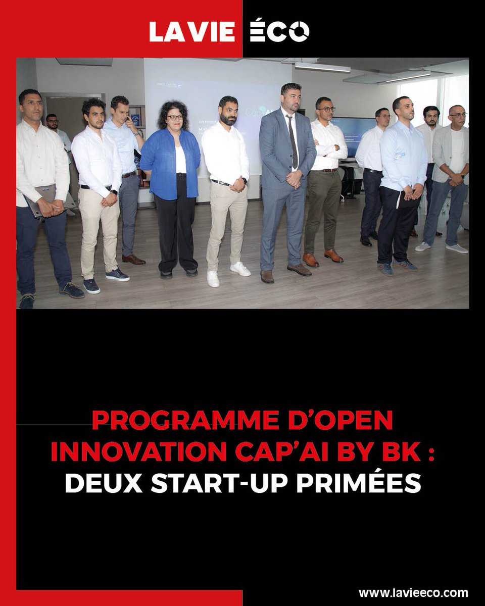 Lancé en mars 2025, le programme d’open innovation Cap’AI by BK, dédié à l’IA porté par BMCE Capital, s’est conclu avec succès à l’occasion de sa grande finale organisée fin juin. Deux start-ups ont été primées pour remporter un bon de commande signé avec BMCE Capital pour