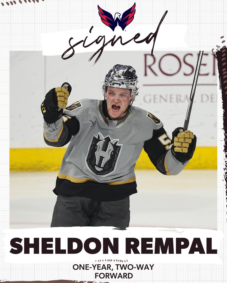 The <a href="/Capitals/">Washington Capitals</a> have signed forward Sheldon Rempal to a one-year, two-way contract. 

Rempal scored 31 goals in the KHL last year and was the leading scorer in the KHL playoffs. He has scored 25 or more goals three times in the AHL.

📰 hersheybears.com/news/capitals-…