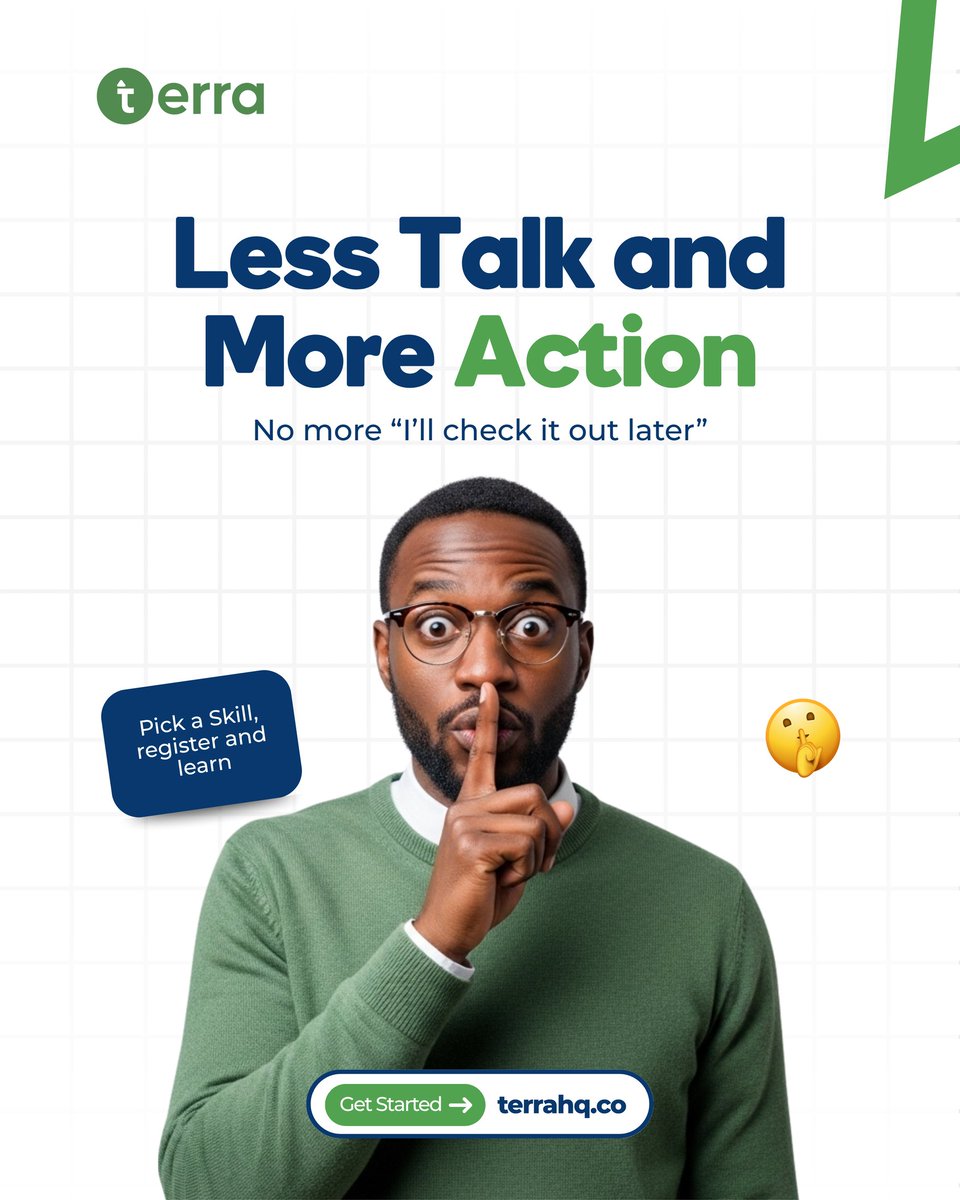 terralearning's tweet image. Do more than you talk... 👌

Get things done! ✅️

Pick a skill, register and learn

Get started now at terrahq.co 
#TerraLearning #TechForBeginners #career #techskills #learnatechskill #getintotech #Product #marketing #engineering #beginnerintech #techcareer