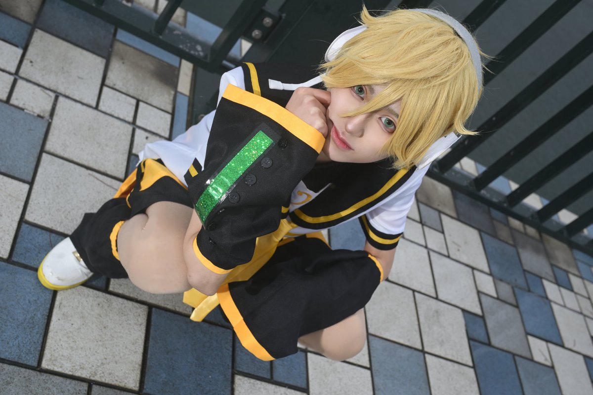 uto_0927's tweet image. ※コスプレ･Cosplay※

鏡i音iレiン

📸焼肉(@yakiniku_tarou_)様
 #VOCALOIDコスプレ  #鏡音レンコスプレ