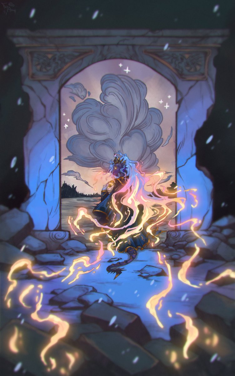 Fer7Adami's tweet image. Omg it's #PortfolioDay ✨
I'm Fernanda Adami, ASD freelancer artist with 10+ years of experience! My specialties are creature design, furries and concept art 🌟
I'm really passionate about fantasy themed art, sceneries and ofc dragons 🐉
🐲 More info 🐲
feradami.carrd.co
