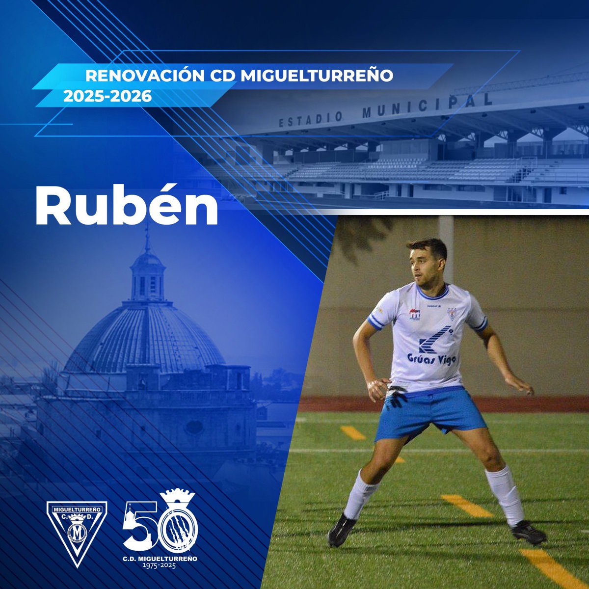 Miguelturreno1's tweet photo. 🖊️ RENOVACIÓN | 𝐑𝐔𝐁𝐄𝐍

⚽ Luchador incansable por naturaleza. 

ℝ𝕌𝔹𝔼ℕ sigue al frente del ataque.
 🔥 Este será tu año🔥 

MÁS QUE NUNCA, MIGUELTURREÑO

#Renovación #CDMiguelturreño https://t.co/wzgMeKuxXt