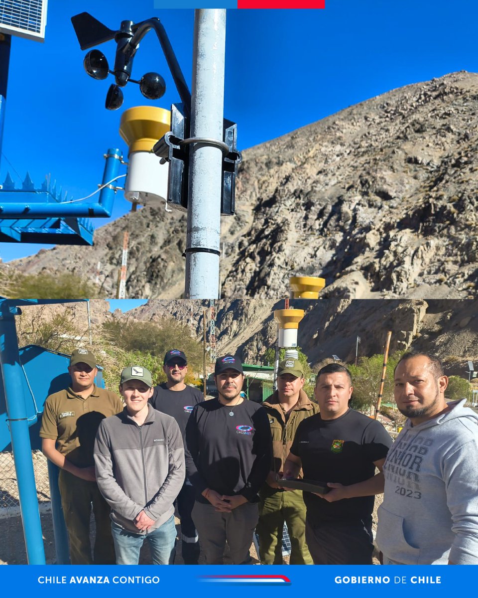 Es un equipo que permitirá conocer las condiciones meteorológicas en nuestro paso fronterizo, tanto en lo inmediato, como en una proyección a 5 días. Sus datos se transmitirán mediante una APP, apoyando el funcionamiento del complejo e informando a pilotos de helicópteros.