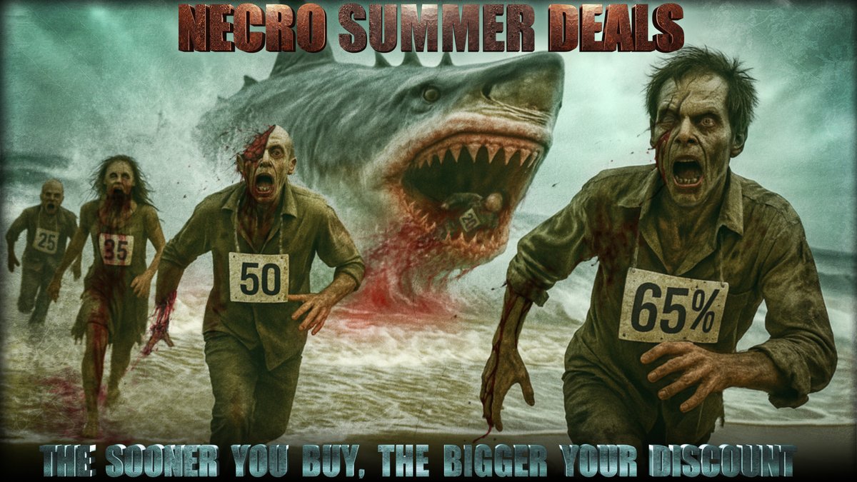 SUMMER DEALS 
The sooner you buy, the bigger your discount!
-65%, -50%, -35%, -25%, 20%. 
Discount code in the article.
necrostorm.com/NEWS/2025/Arti…

#Summerdeals #necrostorm