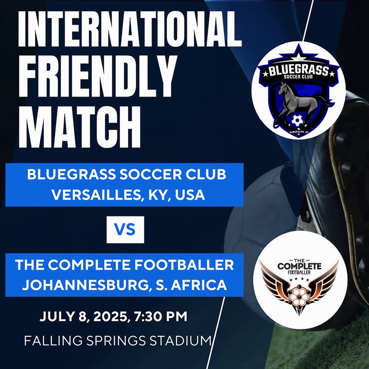 Bluegrass_SC's tweet photo. Should be a fun night at Falling Springs.  Come on out and support the players at this evenings match!! https://t.co/mkGqkcktLy