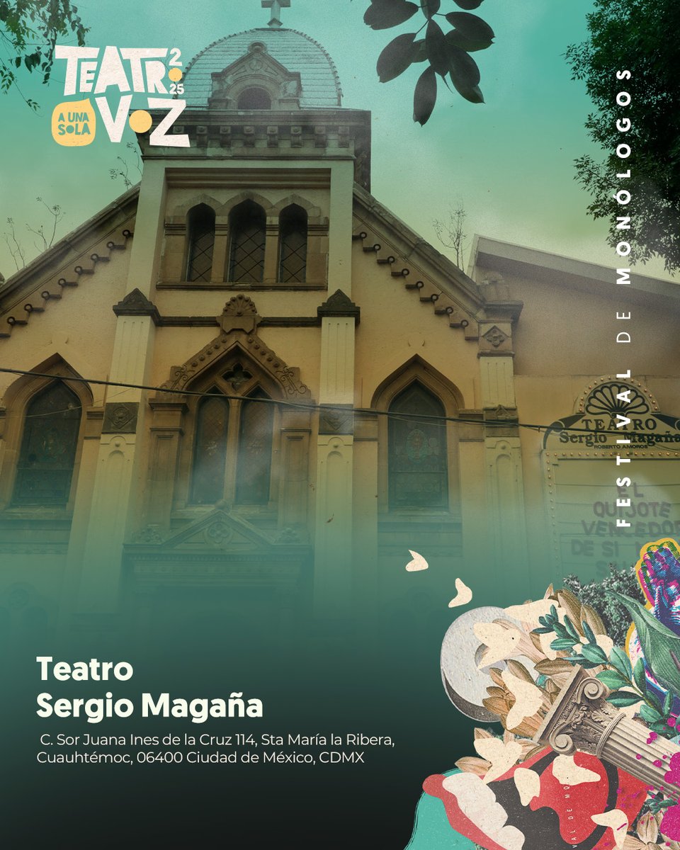 #20TUSV | ¡Hoy iniciamos temporada en CDMX!
Del 8 al 14 de julio, el Teatro Sergio Magaña será sede del #FestivalDeMonólogos con una programación poderosa, diversa y entrañable.

🎟️Entrada libre 
#TeatroINBAL #INBALConLosEstados #FestivalDeMonólogos