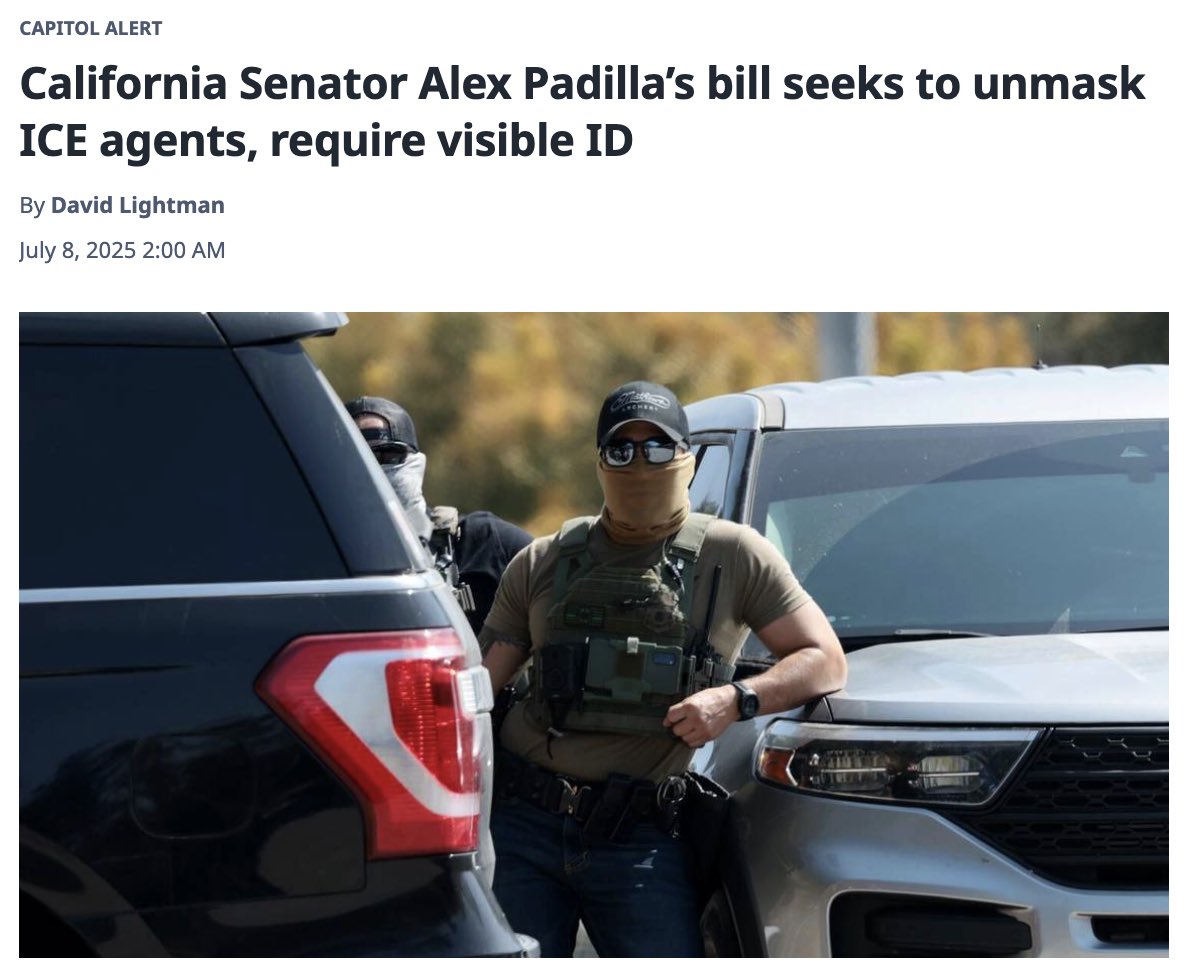 No more masks. No more secrecy. No more rogue ICE operations.

When agents hide their identity, communities can’t tell if they’re dealing with law enforcement or impersonators. 

The VISIBLE Act would change that and bring transparency and accountability to the Trump raids