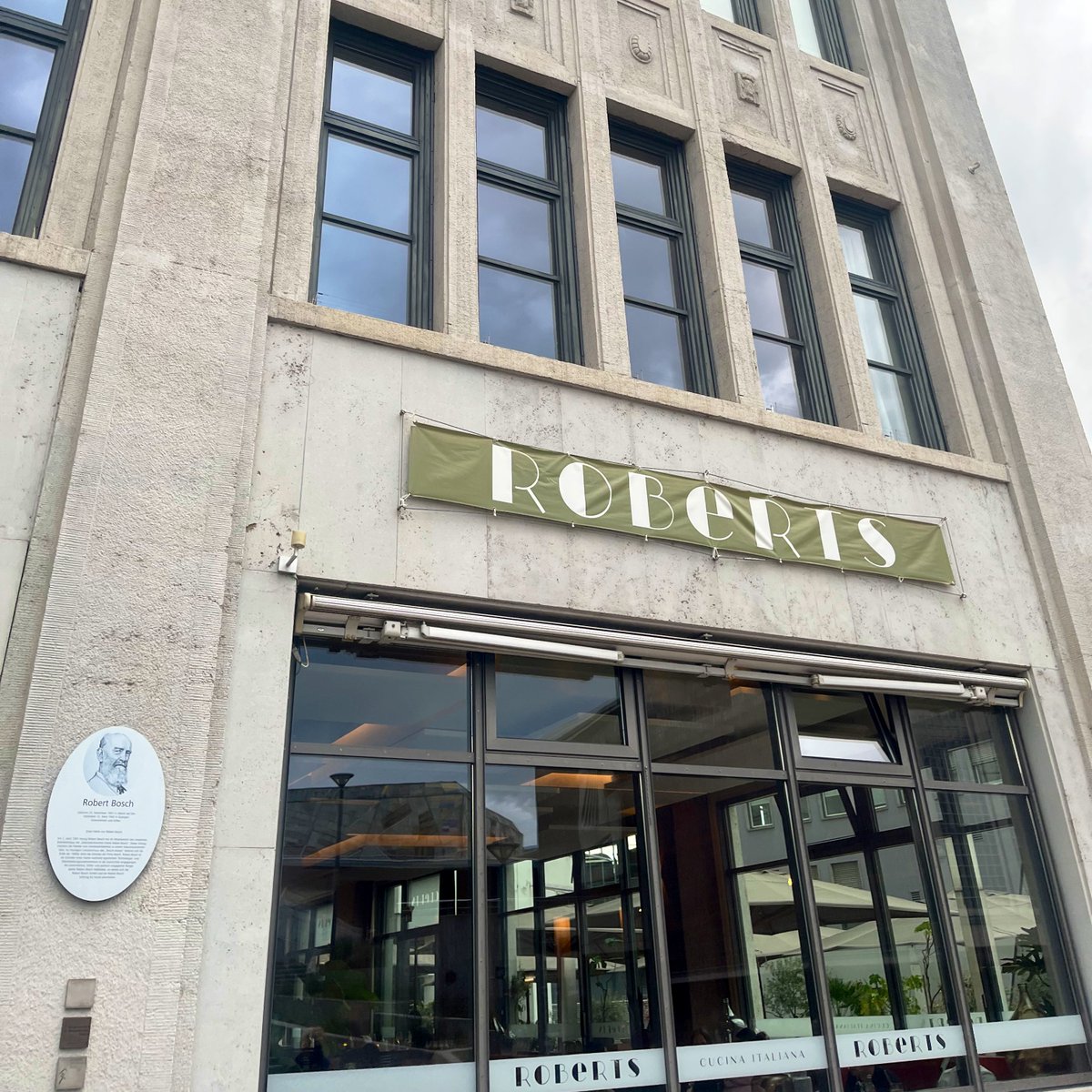 Fun fact if you’re ever visiting Stuttgart. Robert Bosch’s old office more than 100 years ago was behind this set of windows on the first floor. Bosch moved to a new HQ in the city many years ago, but the restaurant below where the founder used to work was since named after him.