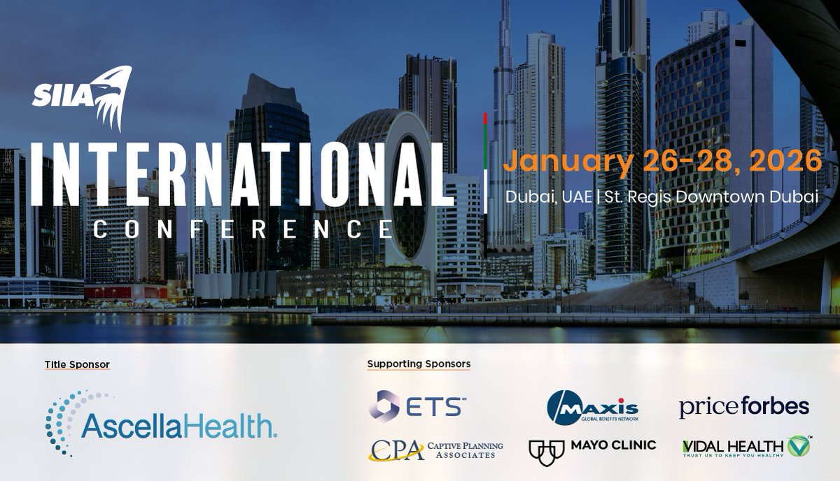 2026 INTERNATIONAL CONFERENCE | DUBAI, UAE - January 26-28, 2026

Dubai is a hub for insurance/reinsurance companies &amp; is positioned to support companies with energy exposures. We'll engage with international TPAs and major local and multinational self-insurance firms.