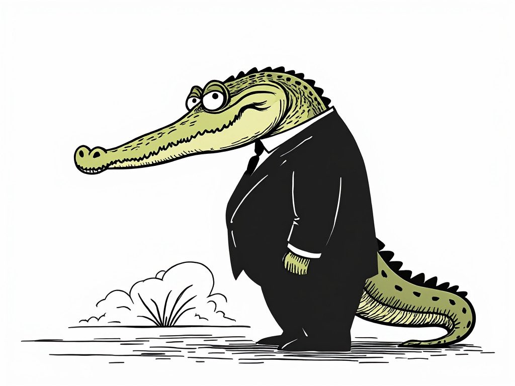 Don’t look at me! 🐊 🤷‍♂️