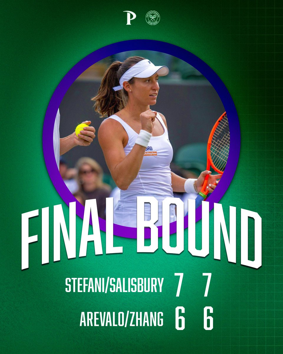 Luisa Stefani is into the <a href="/Wimbledon/">Wimbledon</a> mixed doubles final on Thursday following a straight-sets win in today's semifinal! 

#MakeWaves