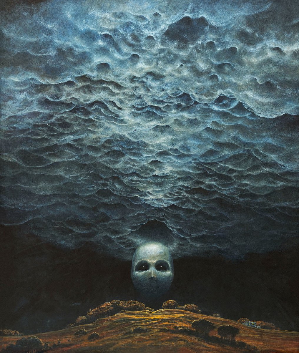ArtofBeksinski's tweet image. 1976 #painting #Beksinski #PolishMastersofArt