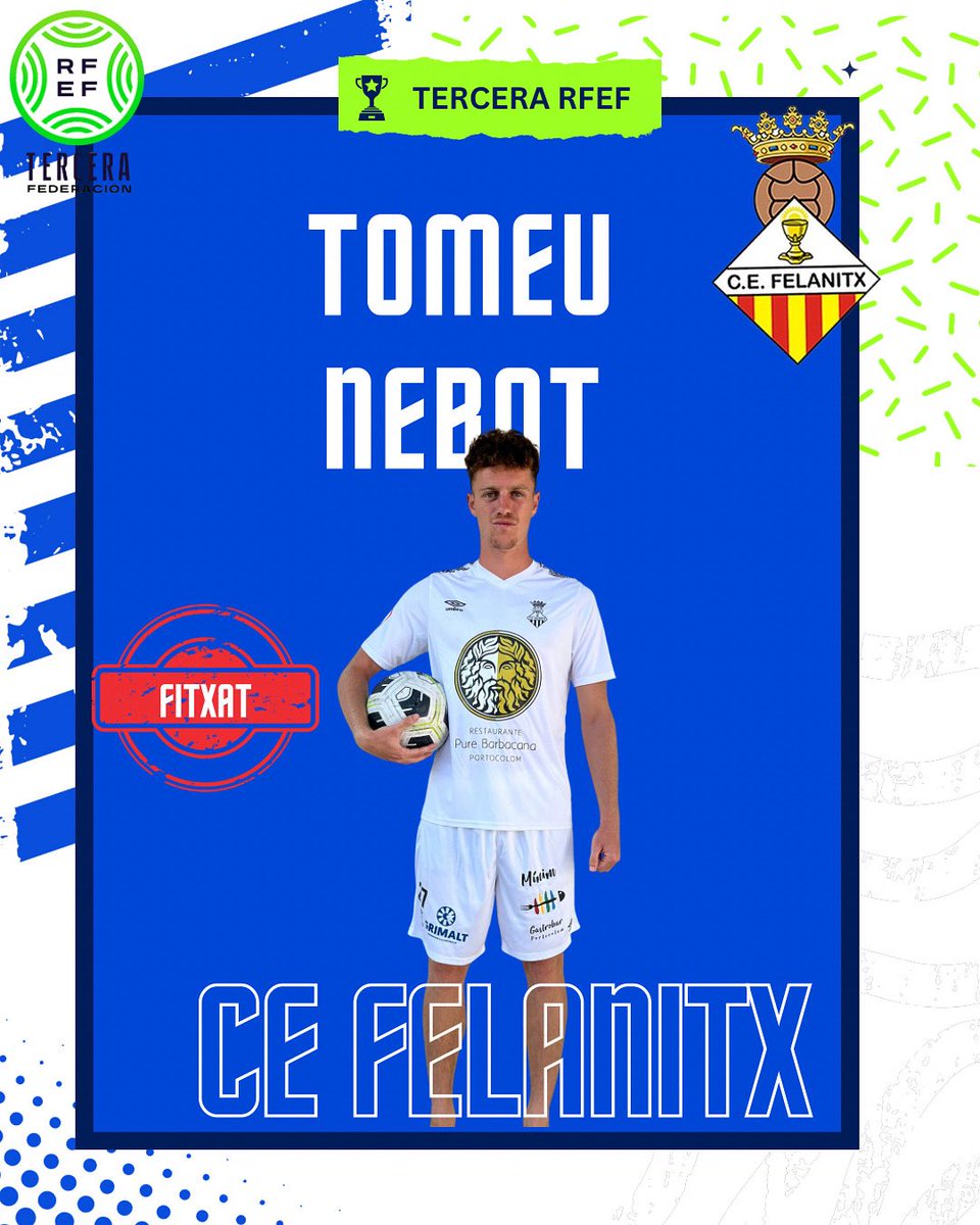 𝗣𝗿𝗼𝗷𝗲𝗰𝘁𝗲 𝟮𝟬𝟮𝟱/𝟮𝟲 

✍️ Continuam sumant gent al projecte

👉 𝗧𝗢𝗠𝗘𝗨 𝗡𝗘𝗕𝗢𝗧 

✅ Desbordament i gol. Prove del Serverense. 

🤝 Benvingut Tomeu! 

#vamosfela #orgullfelanitxer #projecte2025/26