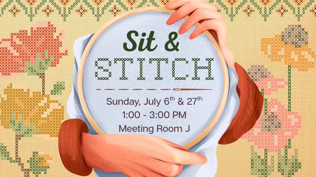 Nothing's better than a cozy spot for knitting, crochet, or needlecraft projects.

Sit &amp; Stitch at Scott County Public Library offers a comfy space to unwind with your project and connect with fellow stitchers. Bring your current craft and enjoy some peaceful creativity together.