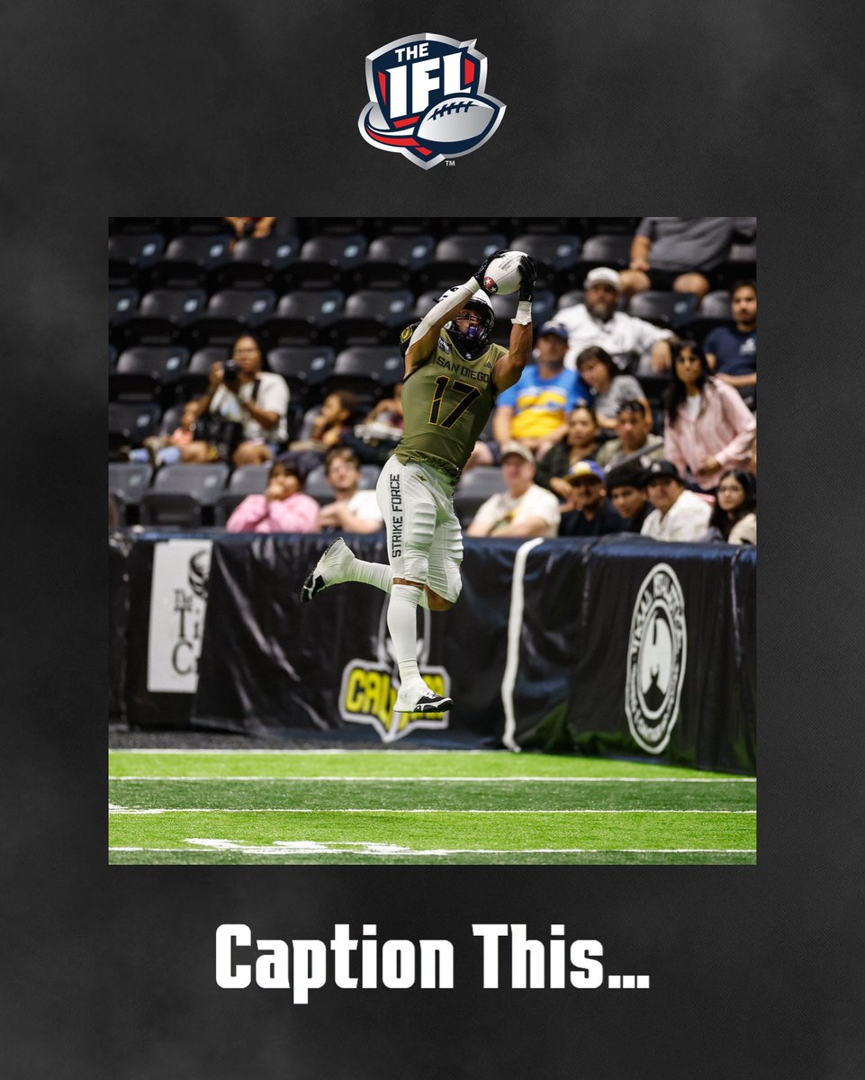 Hey IFL nation, tell us in the comments how you’d caption this photo ⤵️

#TheIndoorWar #TheMajorLeagueOfIndoorFootball #IFL